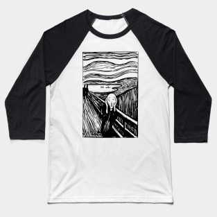 Edvard Munch The Scream Graphic Baseball T-Shirt